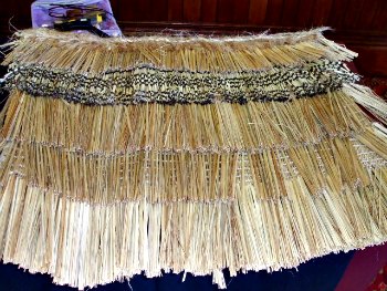 Flax weaving example demo of a piupiu.