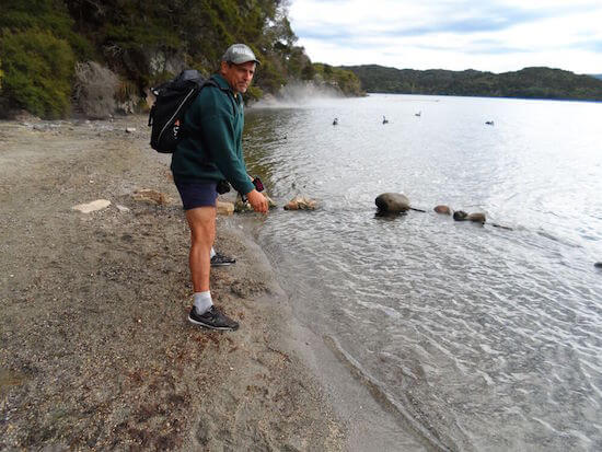 Hot Water Beach at Te Rata Bay, Lake Tarawera