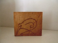 My cute kiwi carving at Hells Gate My cute kiwi carving at Hells Gate