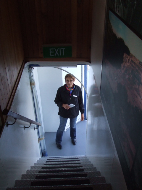 Lakeland Queen, Rotorua, NZ - Me looking up to the second level