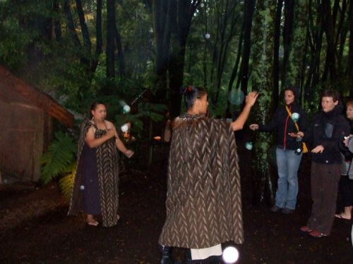 A Poi Demonstration at Tamaki Māori Village