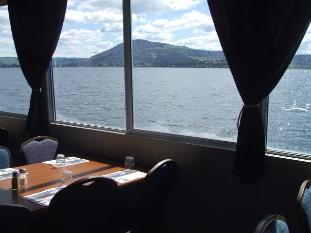 Mt Ngongotaha from the Lakeland Queen, Rotorua, NZ