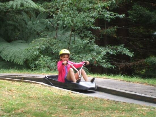 Natalia (niece) luging Natalia (niece) luging