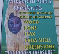 Ohinemutu Maori Handcrafts sign