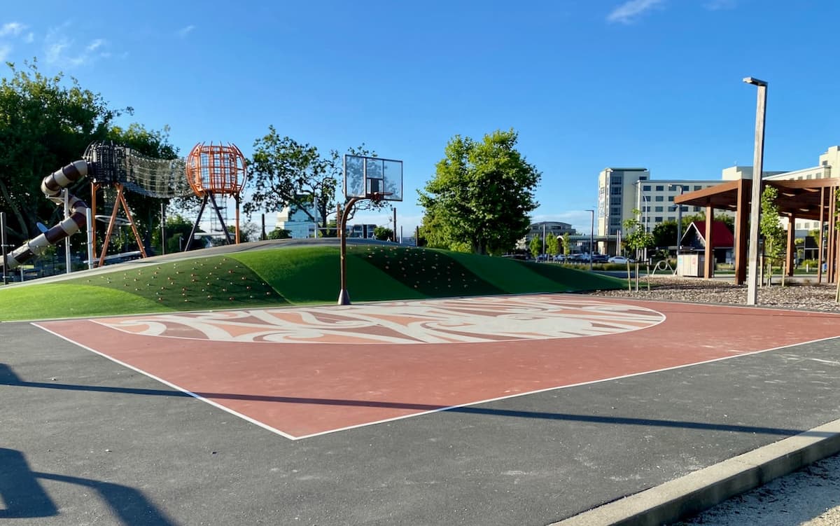 Rotorua half-court basketball area