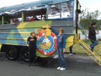 Duck Tours on WWII Amphibian Craft are a fun way to see Rotorua.