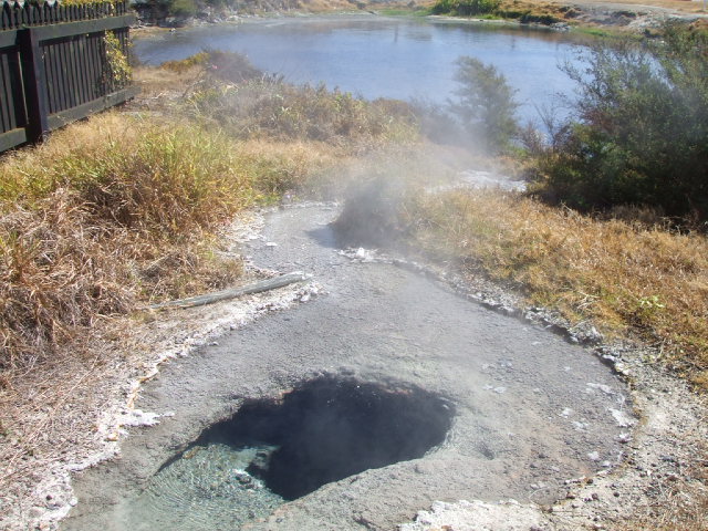 Soda pool at Ohinemutu, Rotorua, NZ