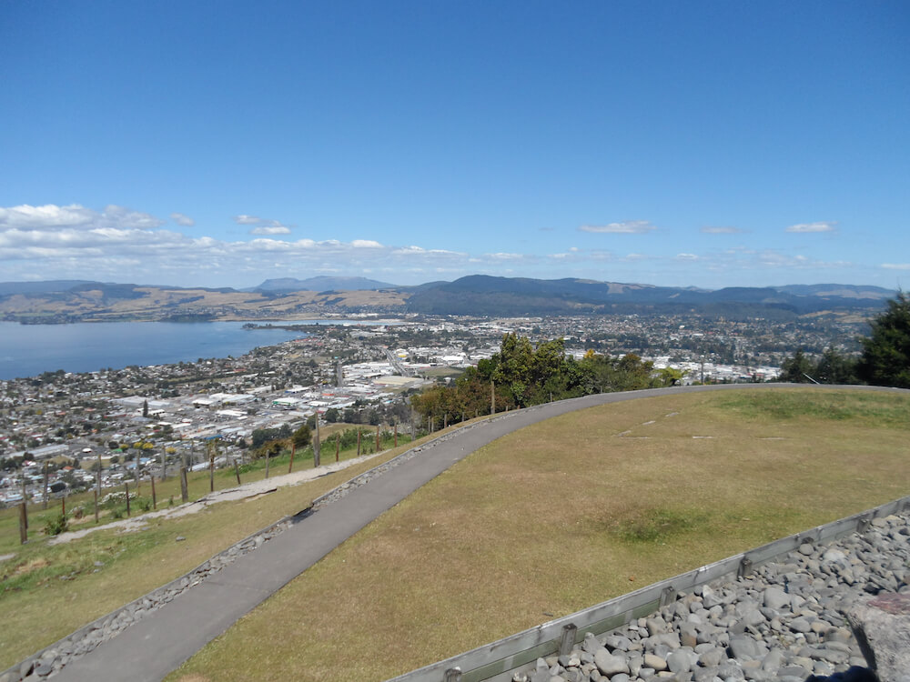 Rotorua view from Aorangi Peak