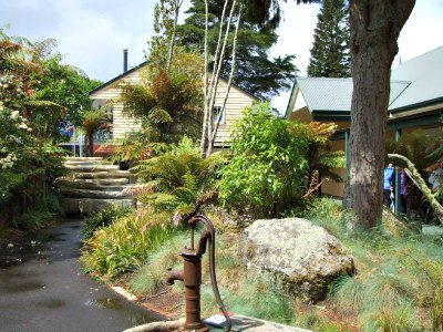 Courtyard at the Buried Village of Te Wairoa