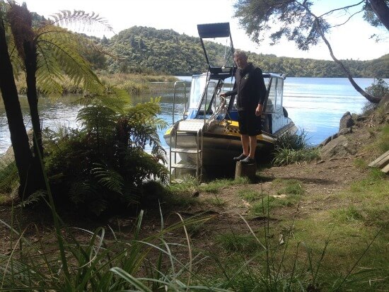 Captain Dave - Lake Tarawera Water Taxi Eco