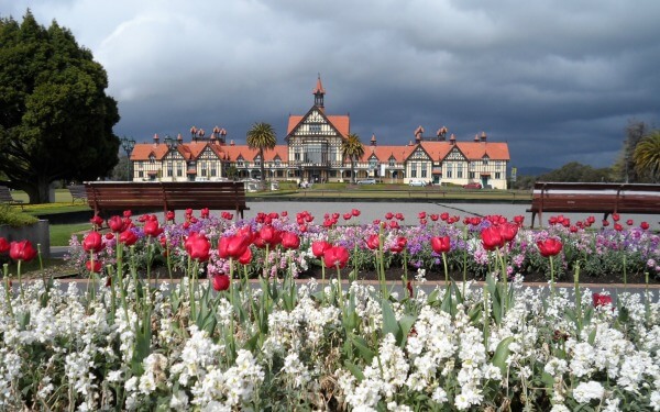 See the famous Government Gardens on a cruise excursion to Rotorua