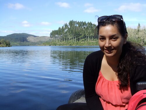 My daughter Elise at the Green Lake