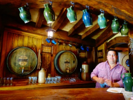 Time for a hobbit beer at the Green Dragon Inn, Hobbiton, NZ