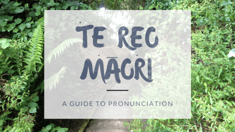 Te Reo Māori language pronunciation.