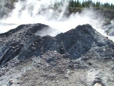 Hells Gate mud volcano attraction, Rotorua, NZ