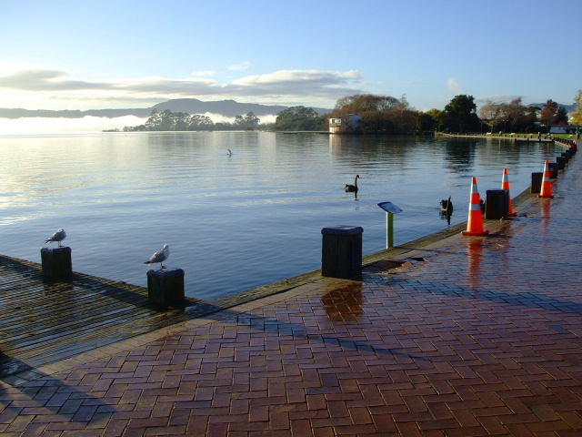 Rotorua Lakefront looking towards Sulphur Point