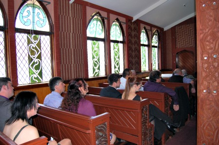 St Faiths Church, Ohinemutu, Rotorua, NZ - Stained glass windows