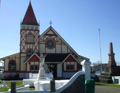 St Faiths Anglican Church at Ohinemutu, Rotorua, NZ
