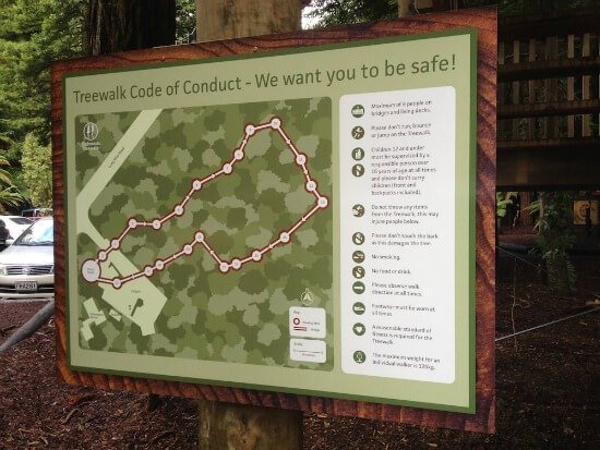 Treewalk Code of Conduct and map.