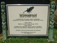 Wingspan sign at Rotorua, NZ