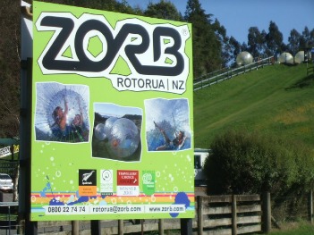 Rotorua Zorbing is so much fun.